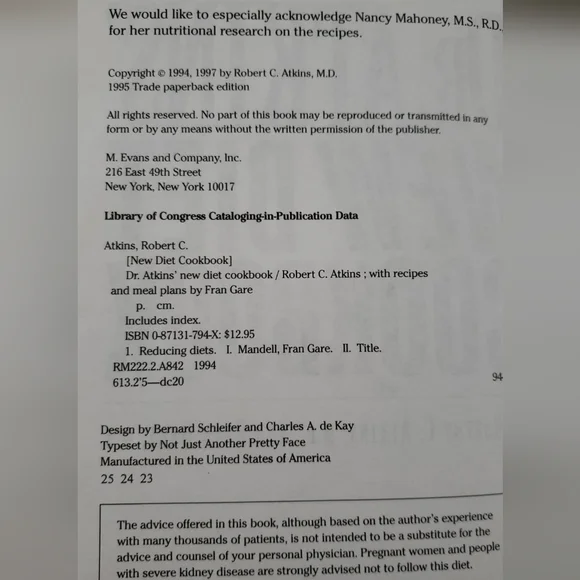 Vintage 1997 Dr. Atkins Diet Cookbook, Keto Low Carb Recipes - Picture 6 of 14